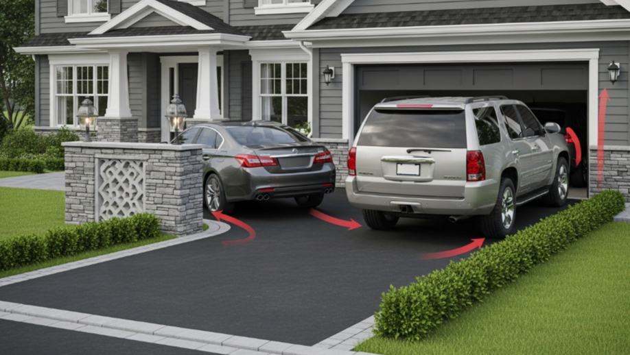 Width and Turning Room Matter in Driveway Shaping More Than Homeowners Expect