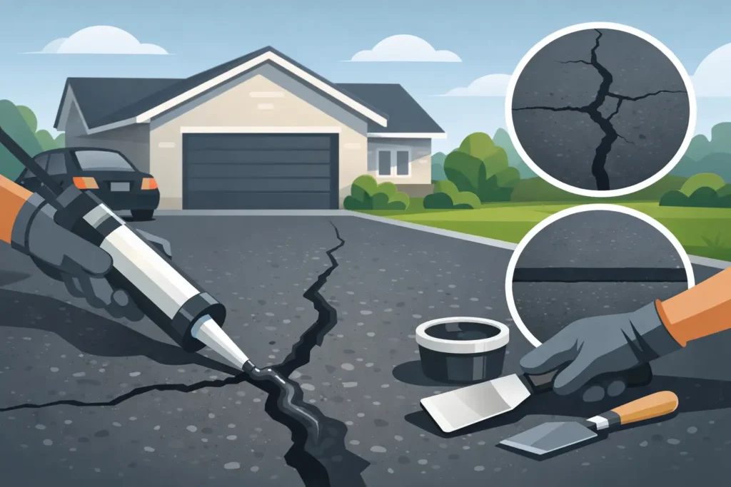 Asphalt Driveway Crack Repair That Lasts