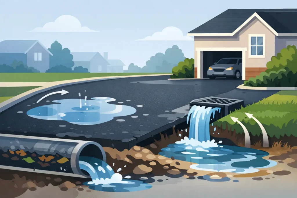 Asphalt Driveway Drainage Problems Explained