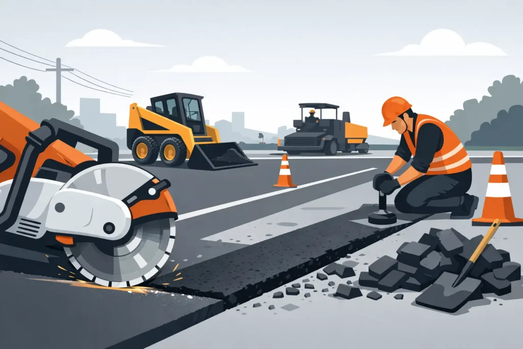 Saw Cut Asphalt Repair Done Right