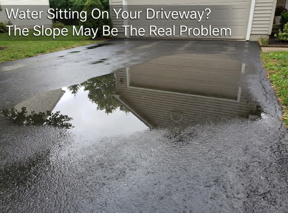 Water Sitting On Your Driveway The Slope May Be The Real Problem